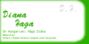 diana haga business card